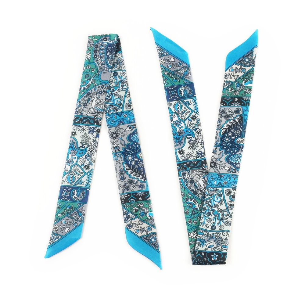 SOLD - 2 Twilly Scarves - Handbag Purse Scarf Pair